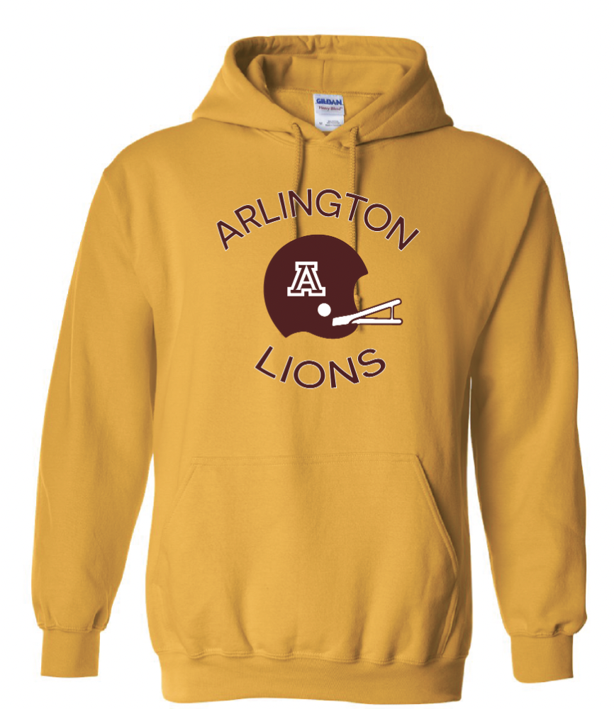 GOLD HOODED SWEATSHIRT