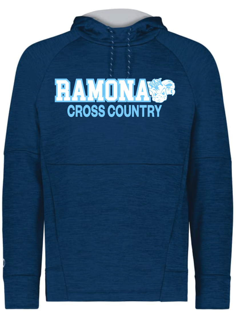 Navy Performance Hooded Sweatshirt