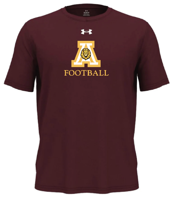 UA MAROON TECH FIT S/S SHIRT