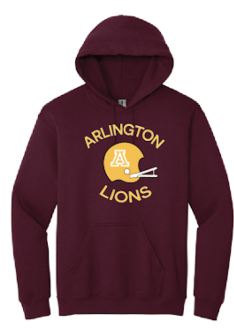 MAROON HOODED SWEATSHIRT