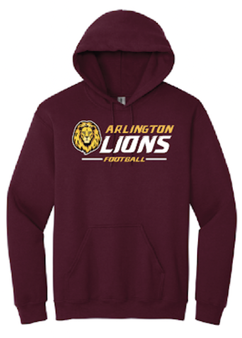 MAROON HOODED SWEATSHIRT-2