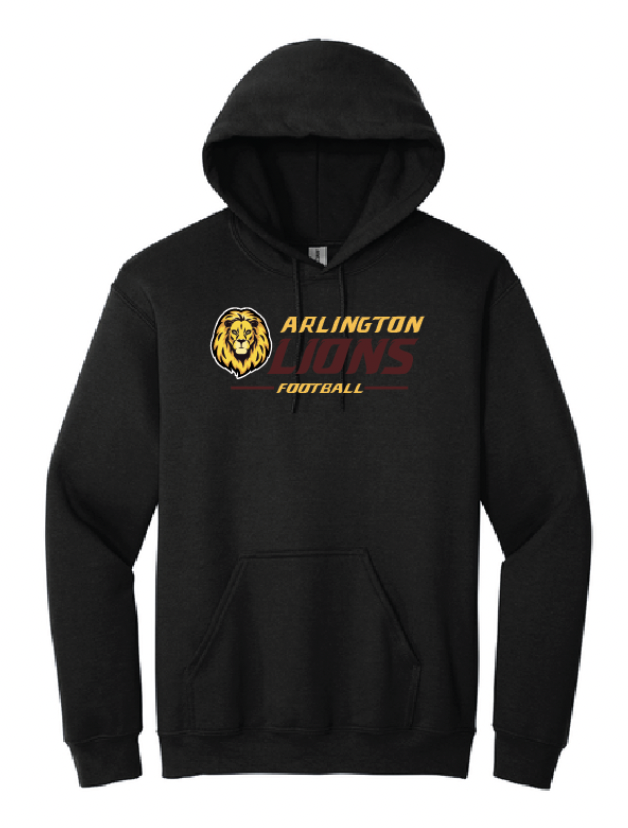 BLACK HOODED SWEATSHIRT-2